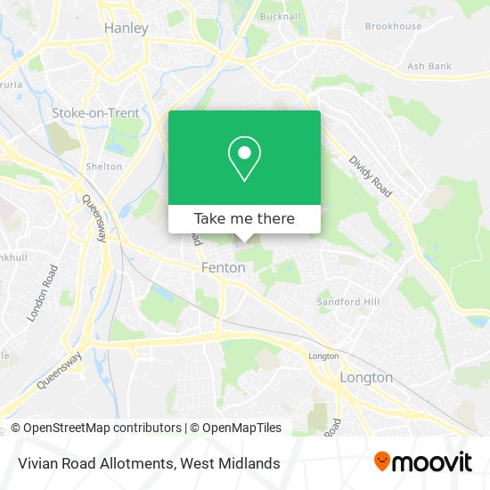 Vivian Road Allotments map