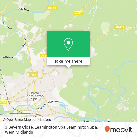 3 Severn Close, Leamington Spa Leamington Spa map