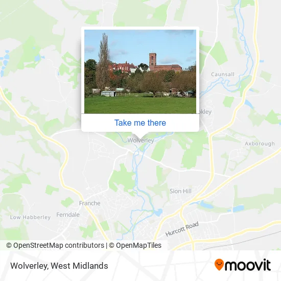Wolverley map