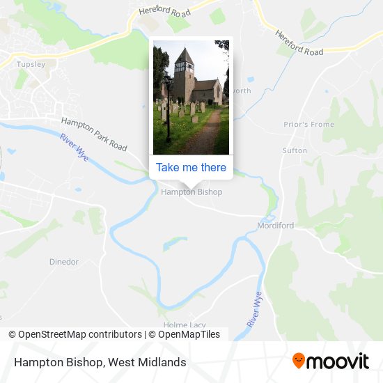 Hampton Bishop map