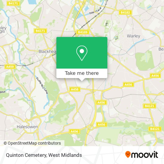 Quinton Cemetery map