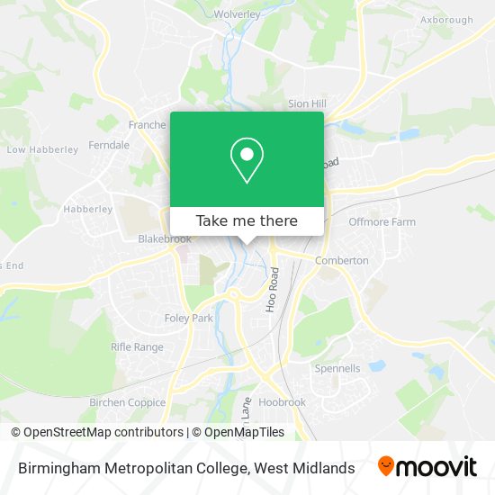 Birmingham Metropolitan College map