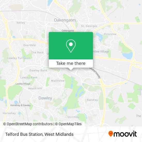 Telford Bus Station map
