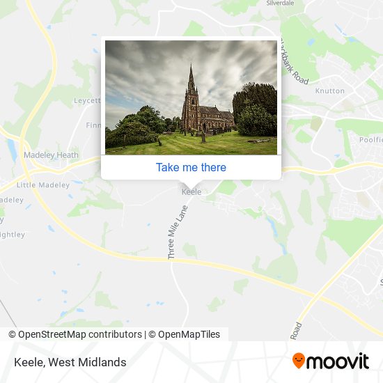 Keele map