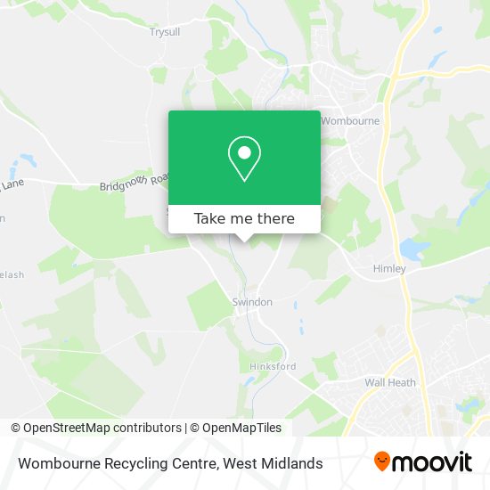 Wombourne Recycling Centre map
