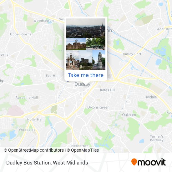 Dudley Bus Station map