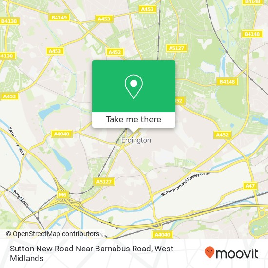 Sutton New Road Near Barnabus Road map