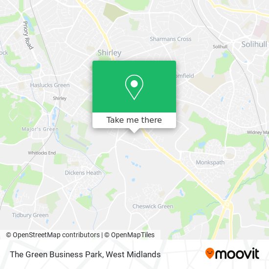 The Green Business Park map