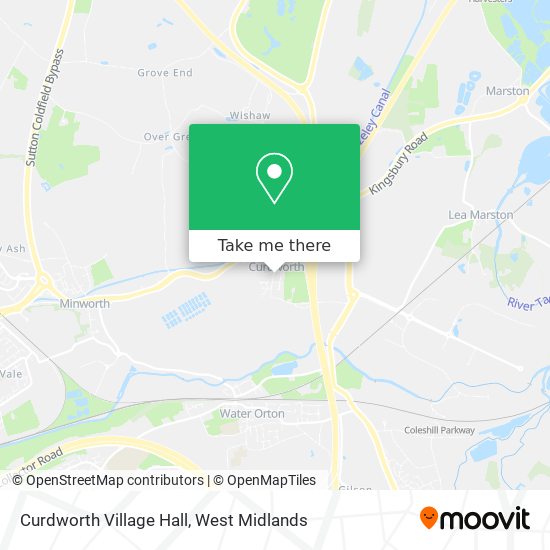 Curdworth Village Hall map