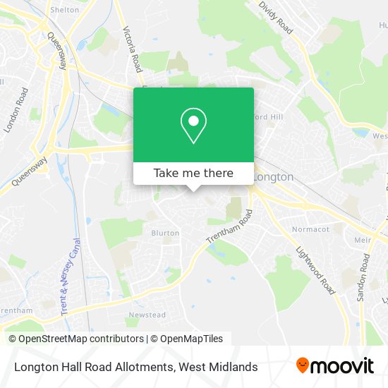 Longton Hall Road Allotments map