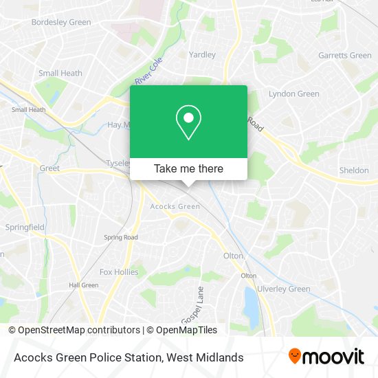 Acocks Green Police Station map
