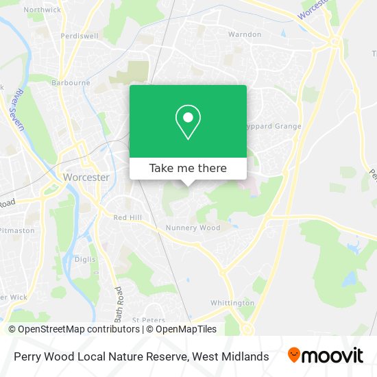 Perry Wood Local Nature Reserve map