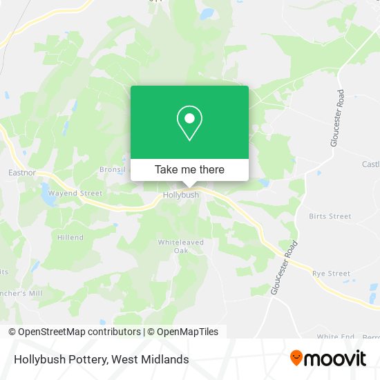 Hollybush Pottery map
