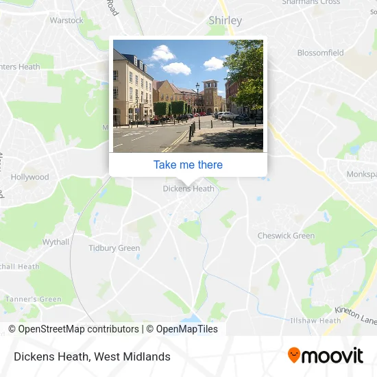 Dickens Heath map