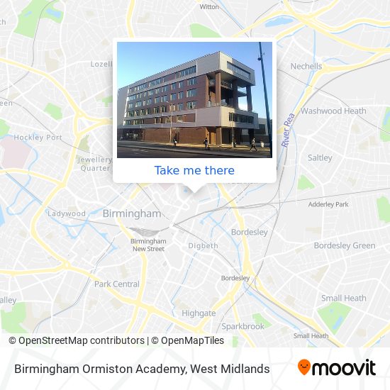 Birmingham Ormiston Academy map