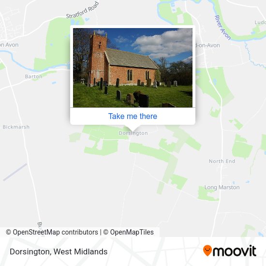 Dorsington map