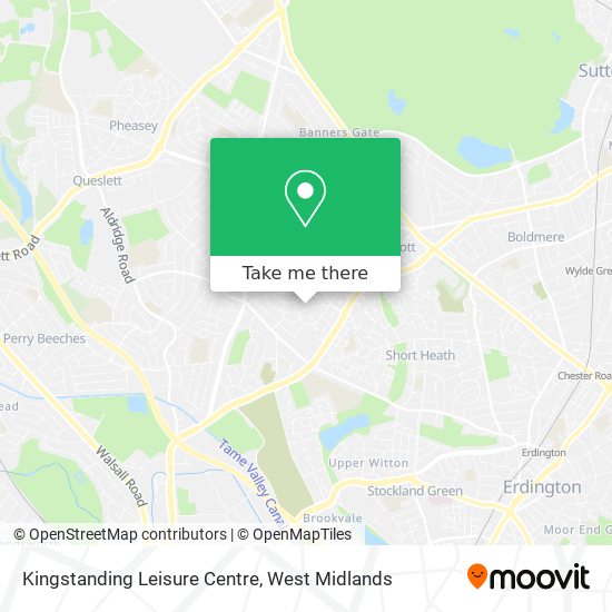 Kingstanding Leisure Centre map