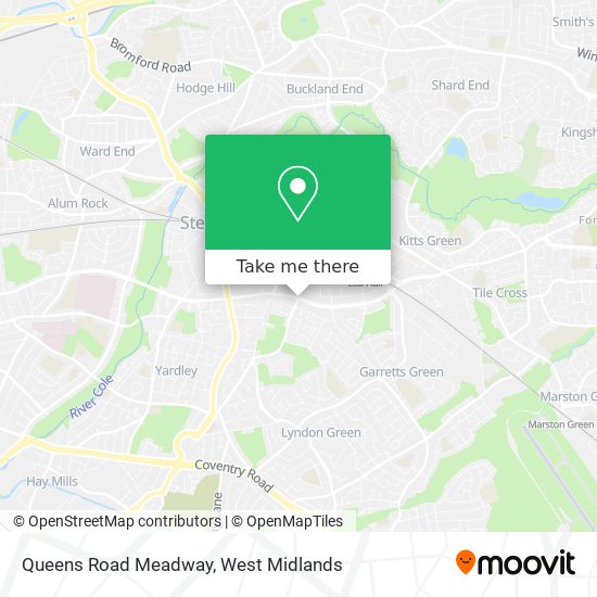 Queens Road Meadway map