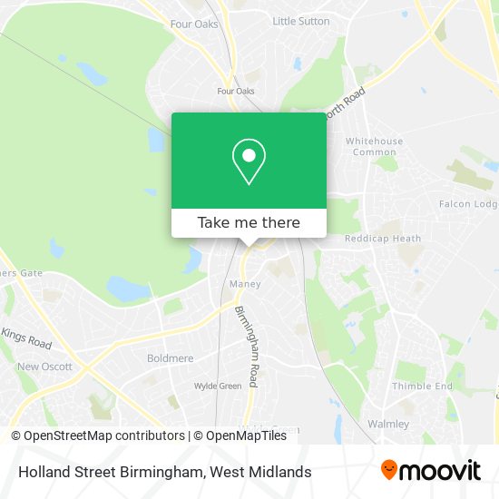 Holland Street Birmingham map