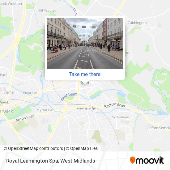 Royal Leamington Spa map
