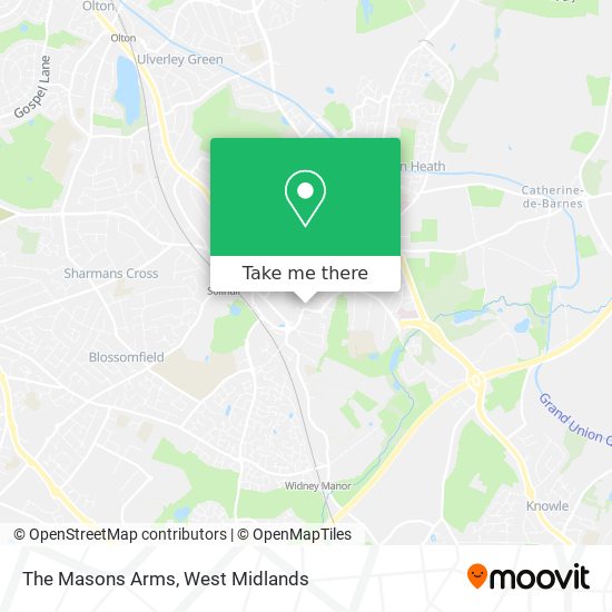 The Masons Arms map