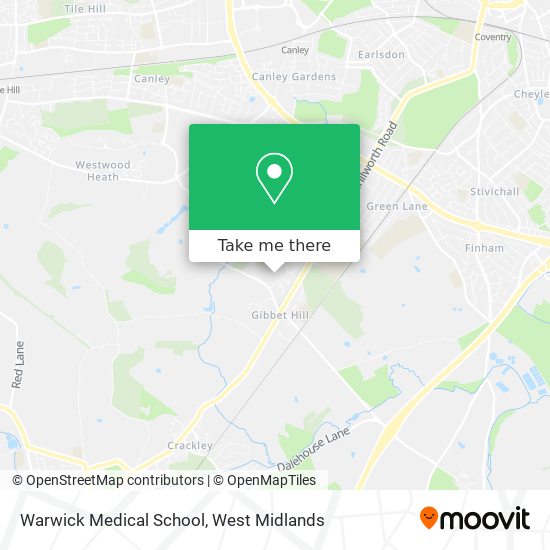 Warwick Medical School map