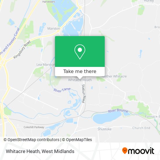 Whitacre Heath map