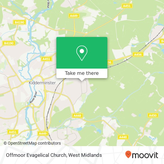 Offmoor Evagelical Church map