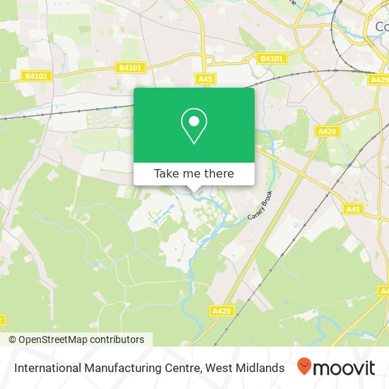 International Manufacturing Centre map