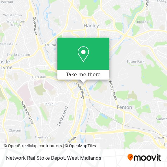 Network Rail Stoke Depot map