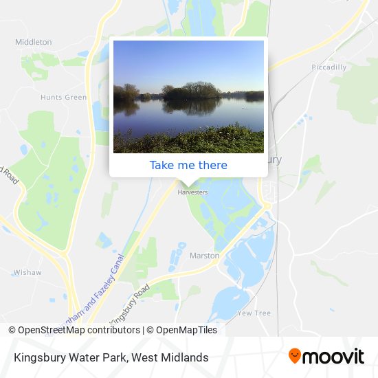 Kingsbury Water Park map