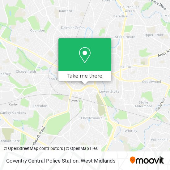 Coventry Central Police Station map