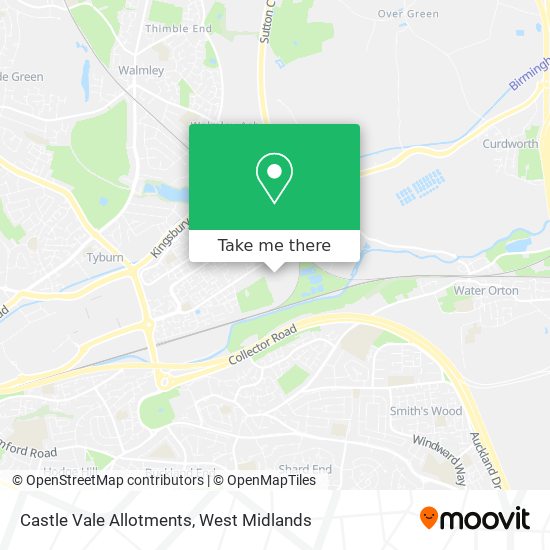 Castle Vale Allotments map
