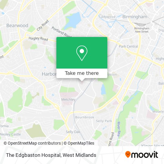 The Edgbaston Hospital map