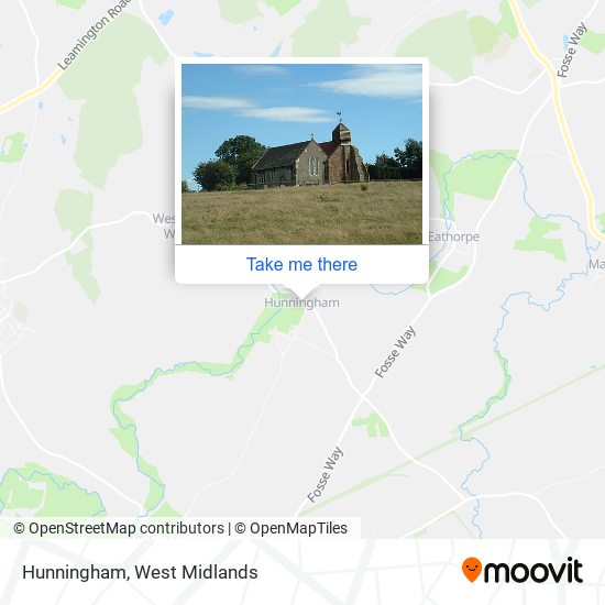 Hunningham map