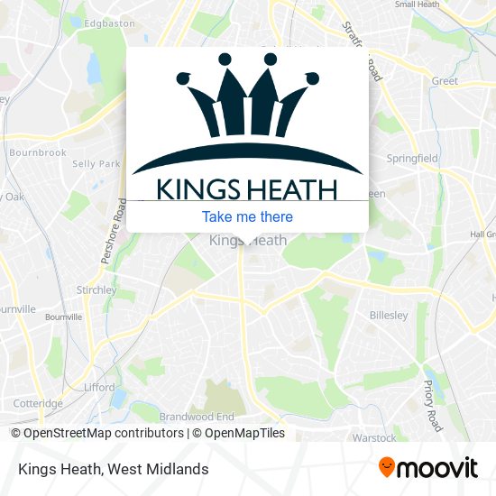 Kings Heath map