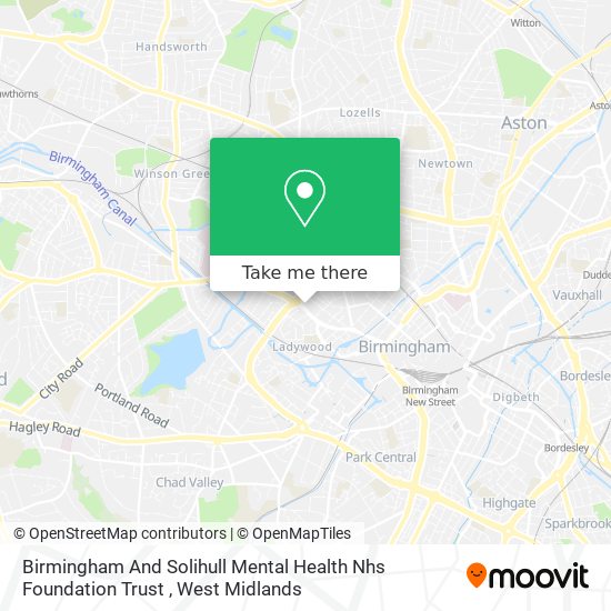 Birmingham And Solihull Mental Health Nhs Foundation Trust map