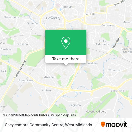 Cheylesmore Community Centre map