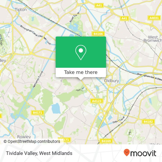 Tividale Valley map
