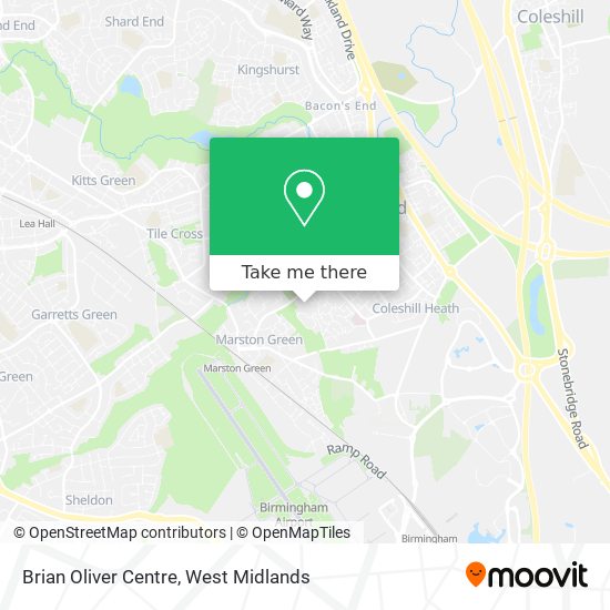 Brian Oliver Centre map
