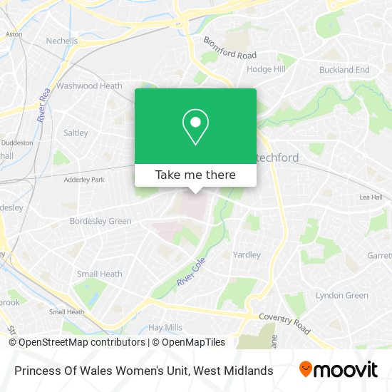 Princess Of Wales Women's Unit map