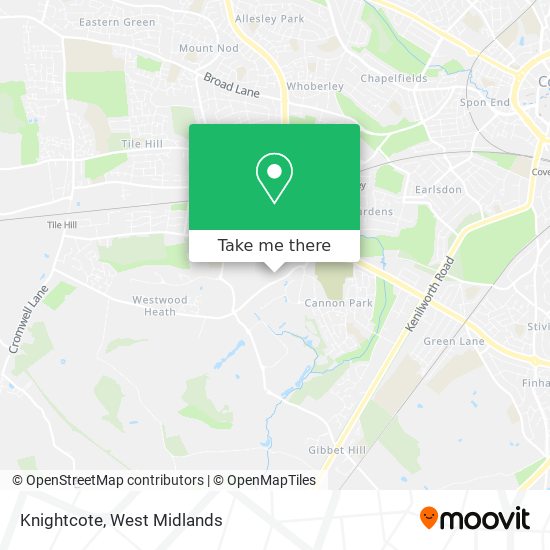 Knightcote map