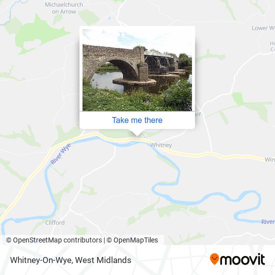 Whitney-On-Wye map