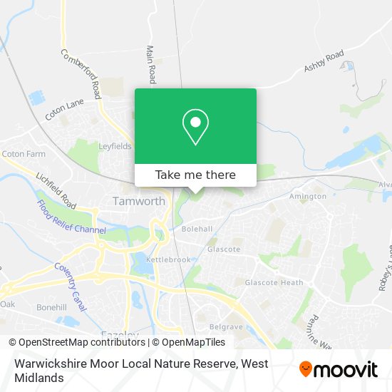 Warwickshire Moor Local Nature Reserve map
