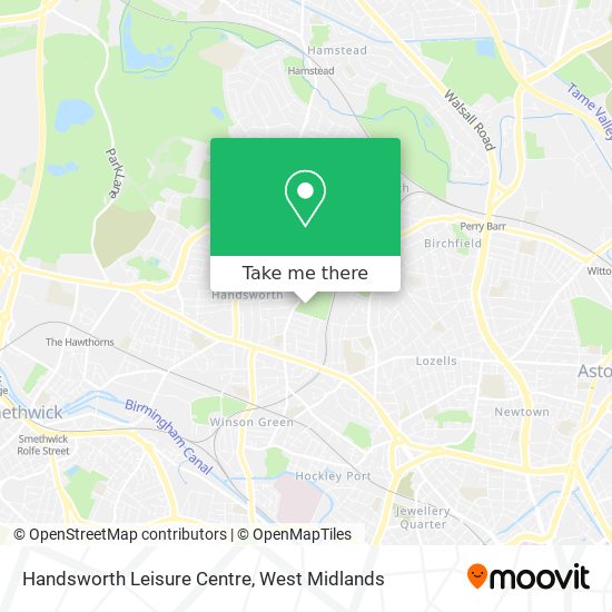 Handsworth Leisure Centre map