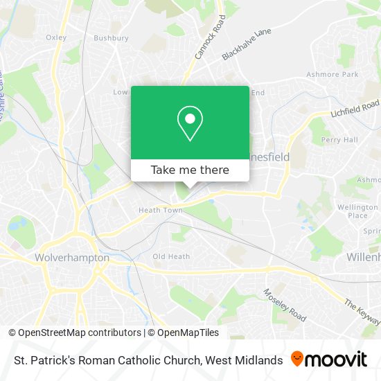 St. Patrick's Roman Catholic Church map