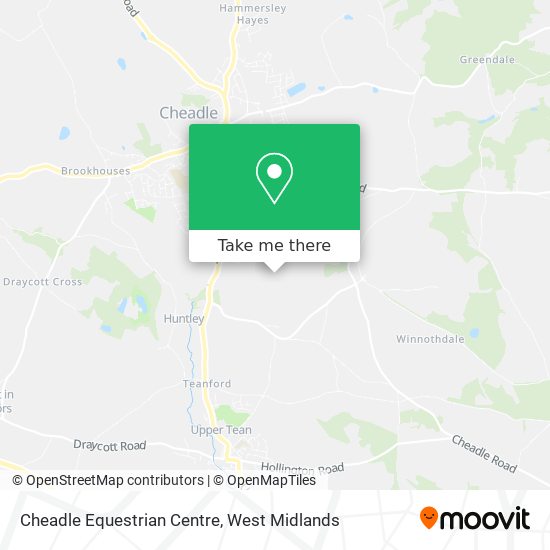 Cheadle Equestrian Centre map