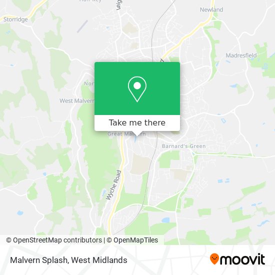 Malvern Splash map