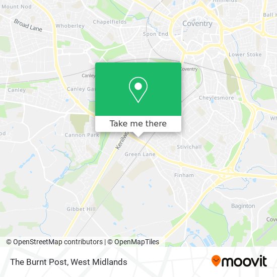 The Burnt Post map