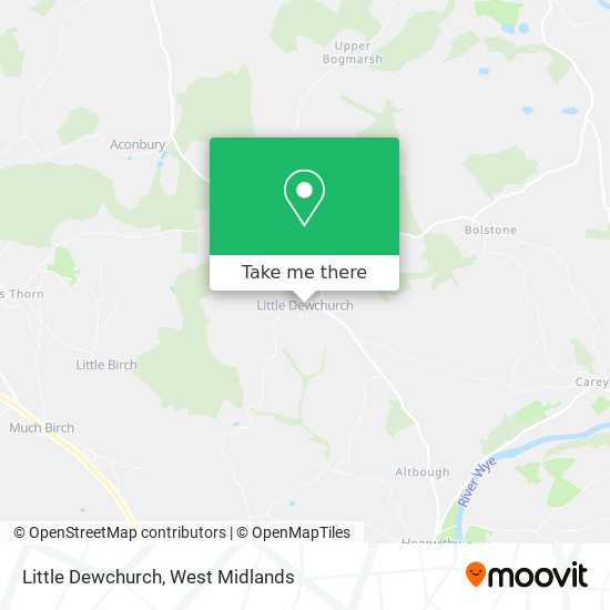 Little Dewchurch map